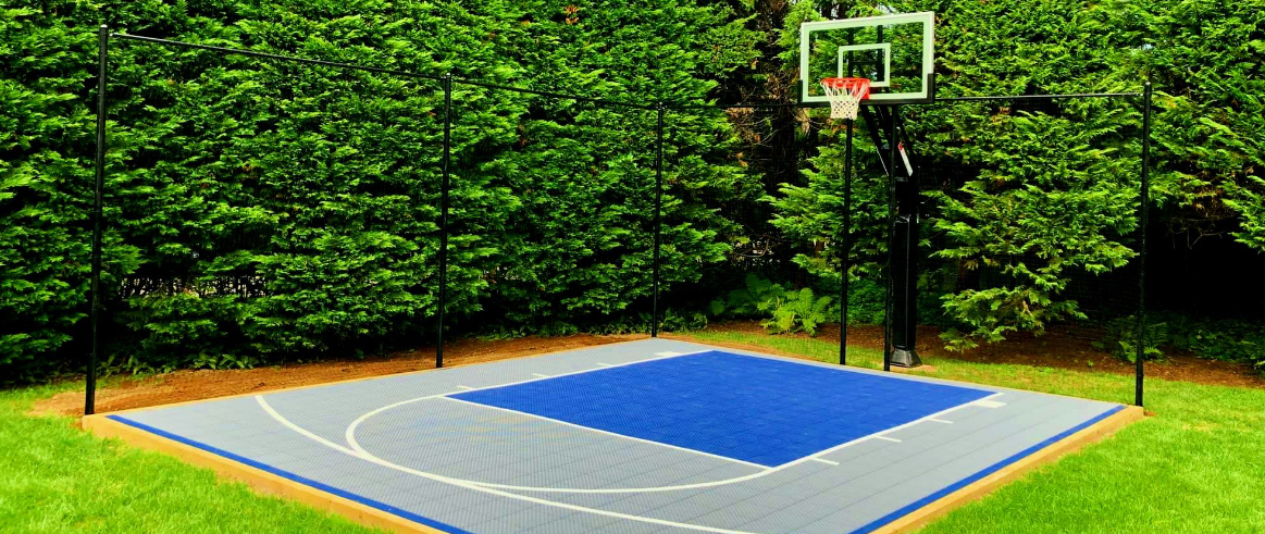 VersaCourt Easy to Install DIY Basketball Court Kits