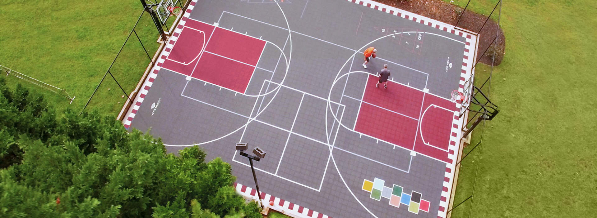 Backyard Courts  Outdoor Basketball Court Tiles » Mateflex