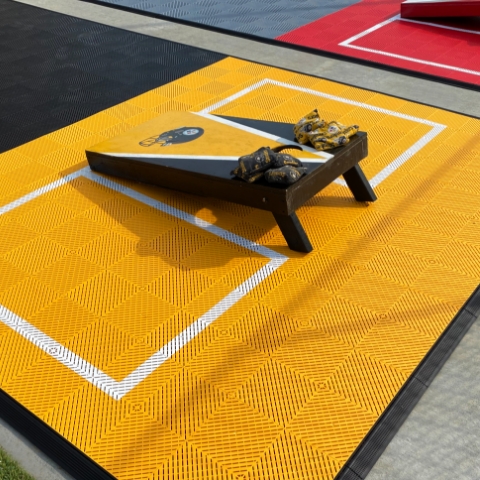outdoor basketball court floor