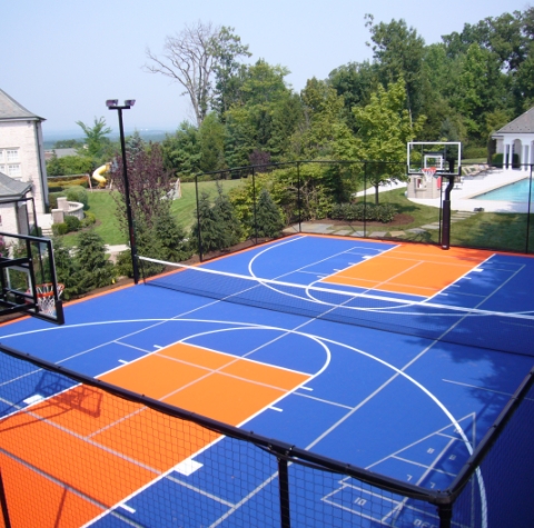 FlooringInc Outdoor Court Tiles, Basketball Volleyball Tennis, 40 Pack